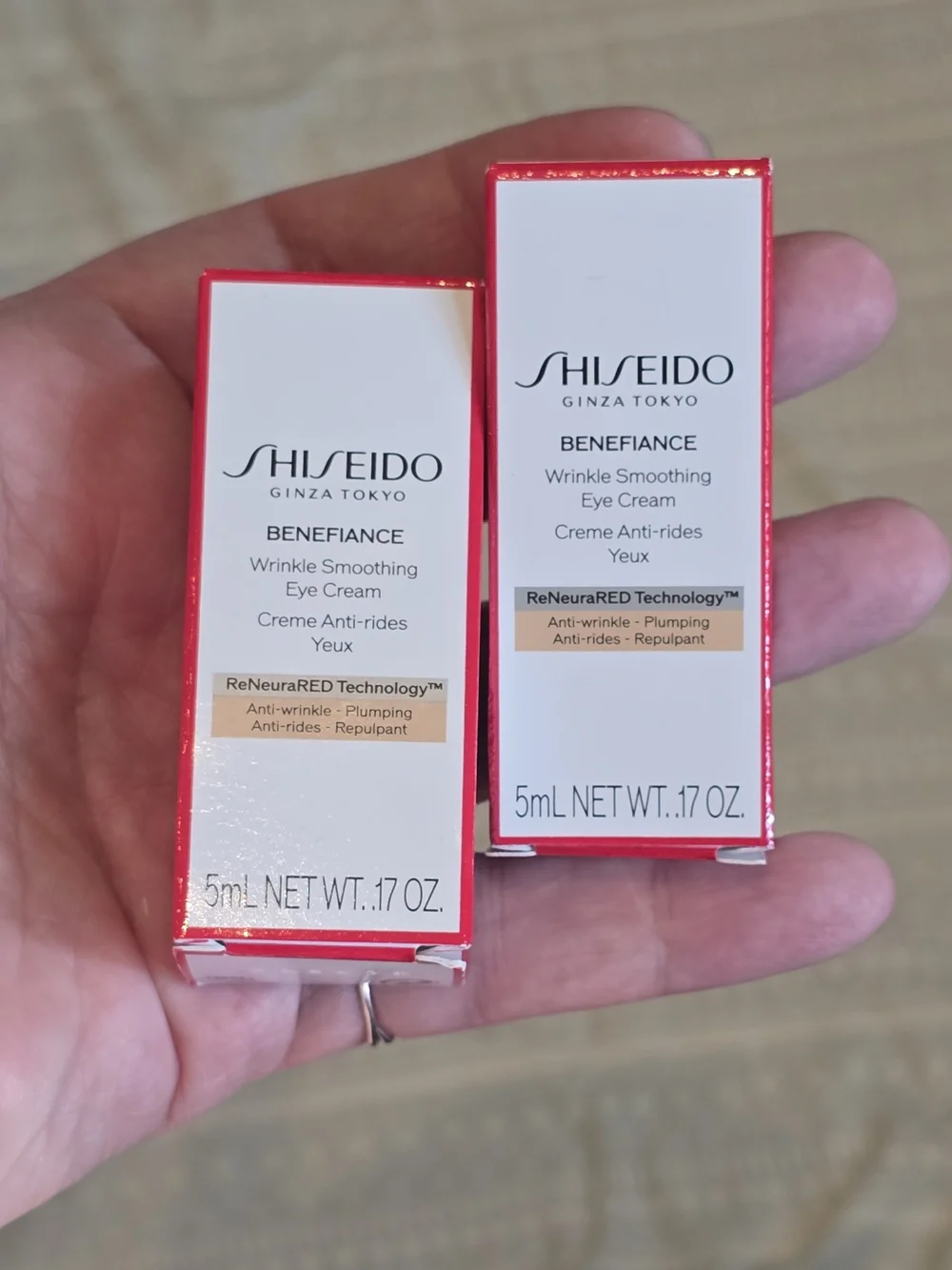 Shiseido Benefiance Wrinkle Smoothing Eye Cream - Bundle NEW